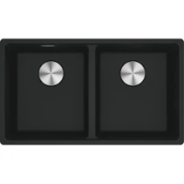Franke Maris - Evier à affleurer / 753 x 433 mm / 2 bassins / Noir Mat