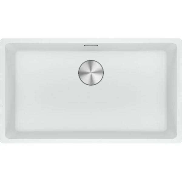 Franke Maris - Evier à afleurer / 753 x 433 mm / 1 bassin / Blanc Métallisé