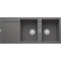 Franke Maris - Evier à encastrer / 1160 x 500 mm / 2 bassins / Gris pierre / Réversible