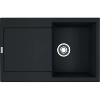 Franke Maris - évier à encastrer / 780 x 500 mm / 1 bassin / Noir mat / réversible