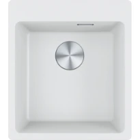 Franke Maris - Evier à encastrer / 440 x 500 mm / 1 bassin / Blanc Metallisé