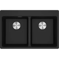 Franke Maris - évier à encastrer / 760 x 500 mm / 2 bassins / Onyx