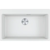 Franke Maris - Evier à encastrer / 780 x 500 mm / 1 bassin / Blanc Metallisé