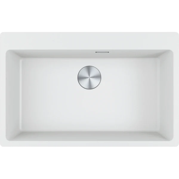 Franke Maris - Evier à encastrer / 780 x 500 mm / 1 bassin / Blanc Metallisé