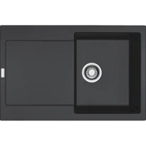 Franke Maris - Evier à encastrer / 780 x 500 mm / 1 bassin / Onyx / Réversible