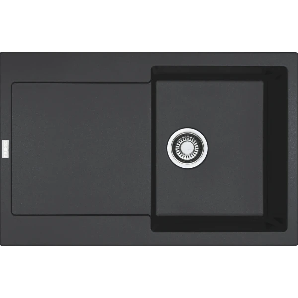 Franke Maris - Evier à encastrer / 780 x 500 mm / 1 bassin / Onyx / Réversible