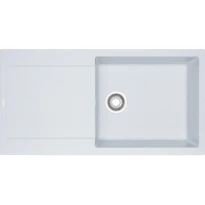 Franke Maris - Evier à encastrer / 970 x 500  mm/ 1 bassin / Blanc metallisé /