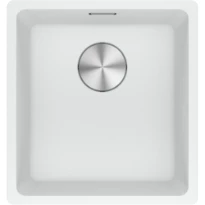 Franke Maris - Evier à sous-encaster / 403 x 433 mm / 1 bassin / Blanc Métallisé