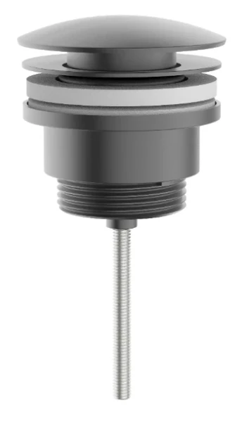 Procasa Vivo afvoerplug universeel - click-clack - open plug - Gun Metal PVD - staal mat PVD