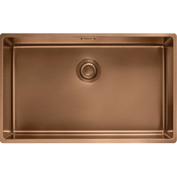 Franke MYTHOS MASTERPIECE - Cuve à affleurer/à sous-encastrer / 720 x 450 mm/ Vidage automatique / couleur cuivre