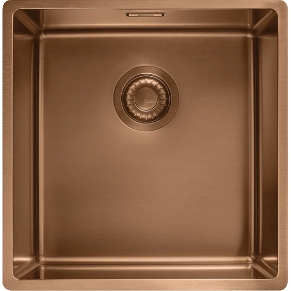 Franke MYTHOS MASTERPIECE - Cuve à affleurer/à sous-encastrer / 430 x 440 mm / Vidage automatique / couleur cuivre