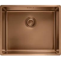 Franke MYTHOS MASTERPIECE - Cuve à affleurer/à sous-encastrer / 540 x 450 mm / Vidage automatique / couleur cuivre