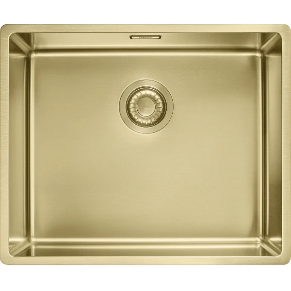 Franke MYTHOS MASTERPIECE - Cuve à affleurer/à sous-encastrer / 540 x 450 mm / Vidage automatique / Reflet d'Or