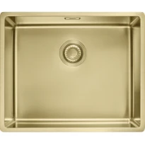 Franke MYTHOS MASTERPIECE - Cuve à affleurer/à sous-encastrer / 540 x 450 mm / Vidage manuel / Reflet d'Or
