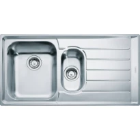 Franke Neptune - Evier à affleurer & SlimTop / 1004 x 514 mm / 1+1/2 bassin / Lisse / Egouttoir à droite