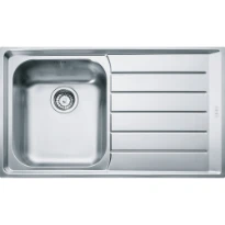 Franke Neptune - évier à affleurer & SlimTop / 864 x 514 mm / 1 bassin / Lisse / égouttoir à droite