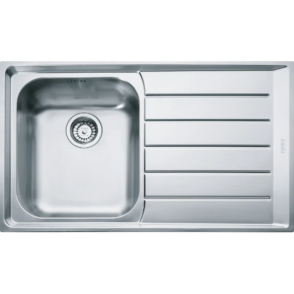 Franke Neptune - évier à affleurer & SlimTop / 864 x 514 mm / 1 bassin / Lisse / égouttoir à droite