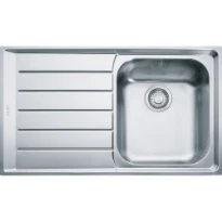 Franke Neptune - évier à encastrer / 860 x 510 mm / 1 bassin / Lisse / égouttoir à gauche