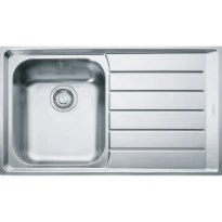Franke Neptune - évier à encastrer / 860 x 510 mm / 1 bassin / Lisse / égouttoir à droite