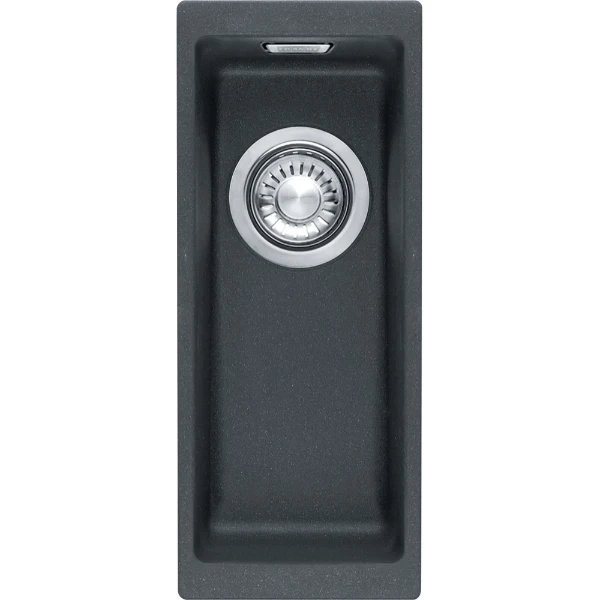 Franke Sirius onderbouwspoelbak 185 x 440 mm - 1 bak - zwart