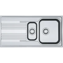 Franke Smart - évier à encastrer / 1000 x 500 mm / 1+1/2 bassin / Lisse / réversible