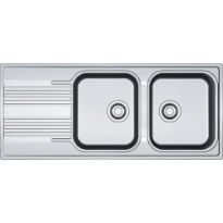 Franke Smart - évier à encastrer / 1160 x 500 mm / 2 bassins / Lisse / réversible