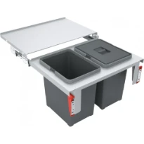 Franke Sorter Garbo - Séparateur de déchets / Ouverture frontale / 600  mm/ 2 x 18 l