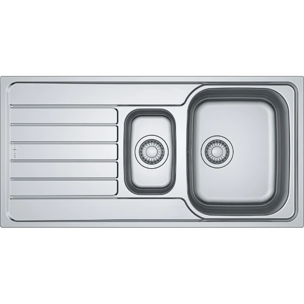 Franke Spark inbouwspoeltafel 1000 x 500 mm - 1 + 1/2 bak - glad - omkeerbaar