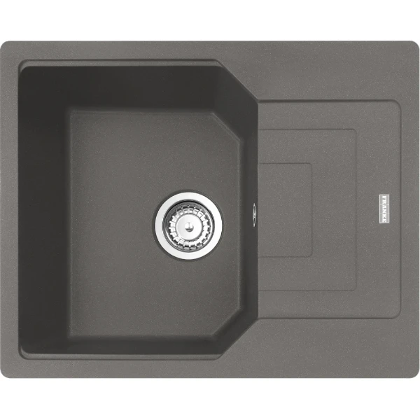 Franke Urban - Evier à encastrer / 620 x 500 mm / 1 bassin / Gris Pierre / Réversible