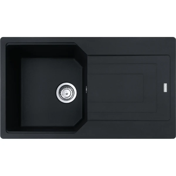 Franke Urban inbouwspoeltafel 860 x 500 mm - 1 bak - zwart mat - omkeerbaar