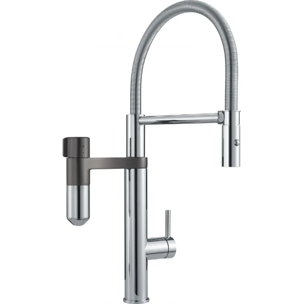Franke Vital - Système de filtration à bec mobile / Chromé-Gun metal