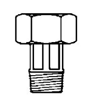Messingfit raccord 2-pièces avec joint plat MF 1/2 x 3/4 - prix par pièce - laiton
