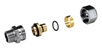 Giacomini   R187M racc.1/2mx16x2 cr x buis multistr. R '1/2 x 16x2