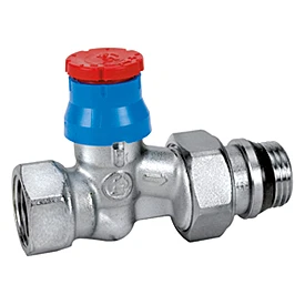 Giacomini   R402TG thermost. kraan recht werfmodel 1/2