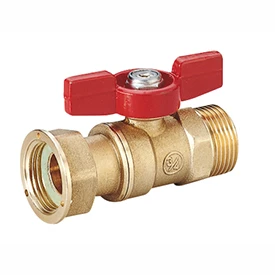 Giacomini  R254P Vanne sphère Ecrou Pris + Joint Plat X M 1/2" X3/4"