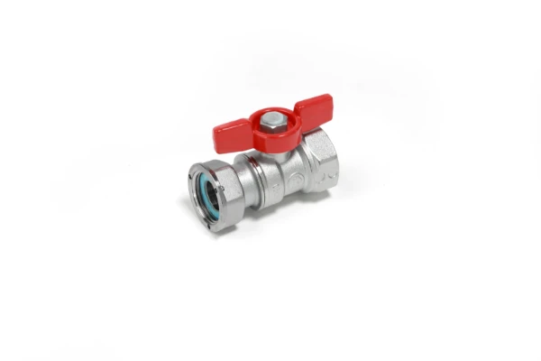 Giacomini R251P Vanne à bille 1 Fxcal.1 Cr F. Rouge 4/4 X 4/4