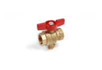 Giacomini  R851T Vanne A sphère.3/4 Gl X Sonda M.Rouge G 3/4"F