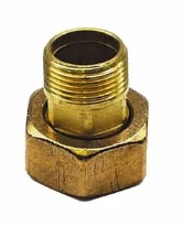 Messingfit raccord 2-pièces avec joint plat MF 1/2 x 3/4 - prix par pièce - laiton