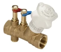 Giacomini  R206B vanne pied colonne + nipples mesure fxf 4/4 1/2