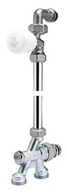 Giacomini ensemble 3 voies thermostatisable 100% raccordement sol 50 mm avec vanne radiateur droit avec coude 1/2 x 18AA