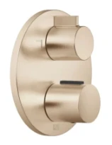 Dornbracht Universal thermostat à encastrer avec réglage de débit et inverseur 2 voies intégré - or clair brossé