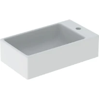 Geberit Diedro lave-mains 400 x 230 mm - blanc - avec trou de robinet droite - sans trop-plein