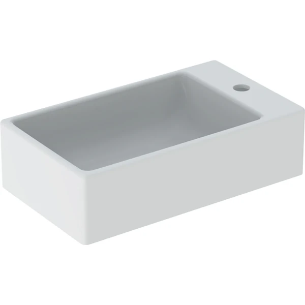 Geberit Diedro handenwasser 400 x 230 mm - wit - met kraangat rechts - zonder overloop