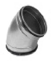 Ventiline Galva coude 45° 125mm