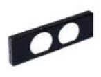 Ventiline VCDK deksel 200x80 -> 2x70 mm