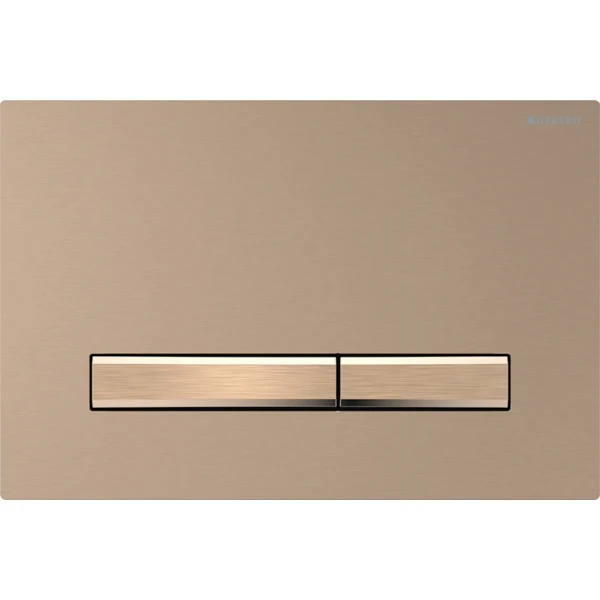 Geberit Sigma 50 plaque de commande - or rouge - pour rinçage avec 2 volumes