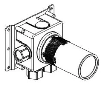 ELEMENT ENCASTRÉE ANTONIO LUPI chromé inox pour potences