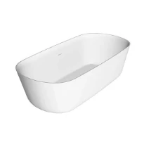 Antonio Lupi Baia baignoire cristalplant 1850 x 900 mm - blanc - clic-clac crépine