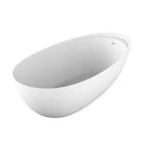 Antonio Lupi Eclipse baignoire cristalplant 1850 x 955 mm - blanc mat