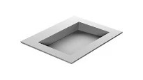 Antonio Lupi Myslot lavabo encastré pour tablette 720 x 400 mm - blanc Corian - Moodlight - sans trou de robinet - sans trop-plein